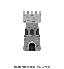 Tower in cartoon style. Vector Illustration