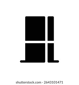 Tower with Central Horizontal Break Distinctive Modern Architecture Structure