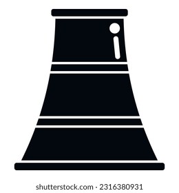 Tower chimney icon simple vector. Smoke factory. Stack fire