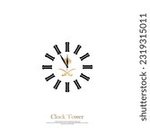tower clock Design vector in saudi arabia
