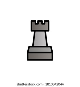 Tower color gradient vector icon