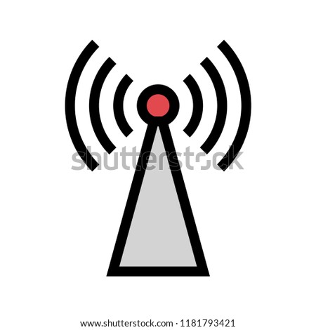 tower  color line icon