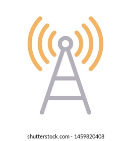 tower colour line vector icon