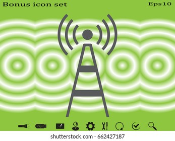 tower, communication, icon, vector illustration eps10