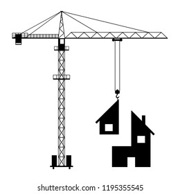 tower crane, house block 