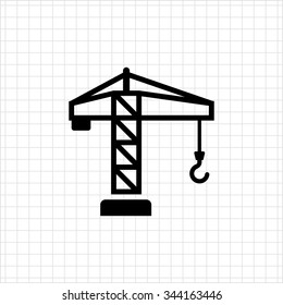 Tower crane icon