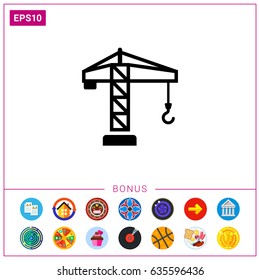 Tower crane icon
