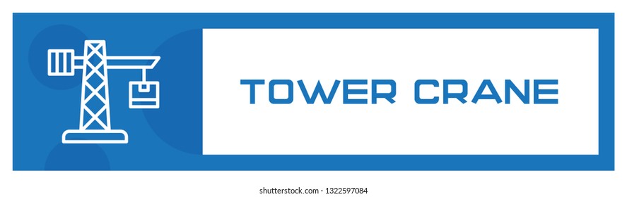 Tower Crane Icon Concept