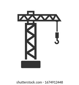 Tower Crane Icon. Construction crane