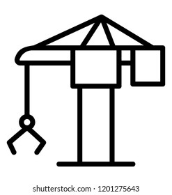 A tower crane machine for industrial and construction work