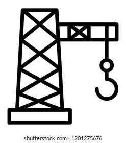 A tower crane machine for industrial and construction work