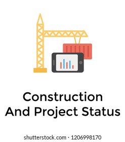 A tower crane machine for industrial and construction site 