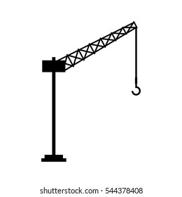 tower crane service icon vector illustration design