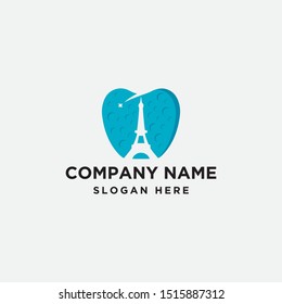 tower dental vector logo design template