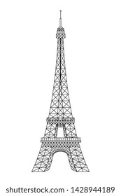 tower eiffel structure french icon