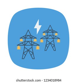 tower. electric power. 