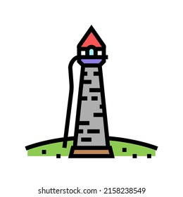 tower fairy tale construction color icon vector. tower fairy tale construction sign. isolated symbol illustration