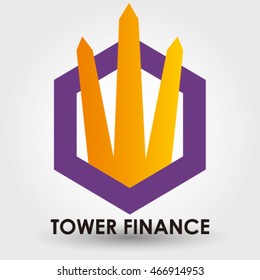 Tower finance logo element innovative and creative inspiration for business company.