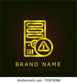 Tower golden metallic logo