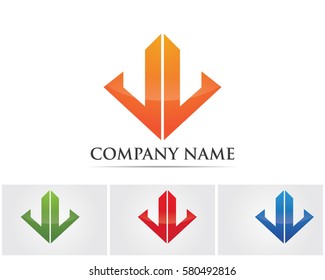 Tower and home building logo constructions property