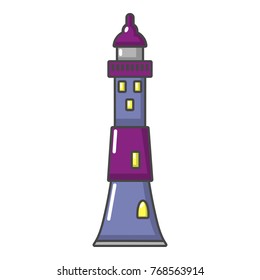 Tower icon. Cartoon illustration of tower vector icon for web