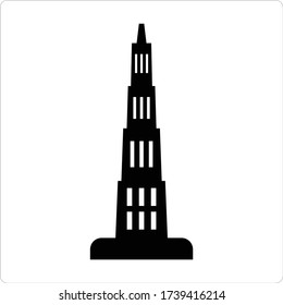 tower icon design, vector illustration
