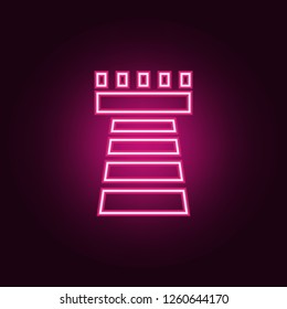 tower icon. Elements of web in neon style icons. Simple icon for websites, web design, mobile app, info graphics