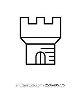 tower icon Flat logo isolated symbol