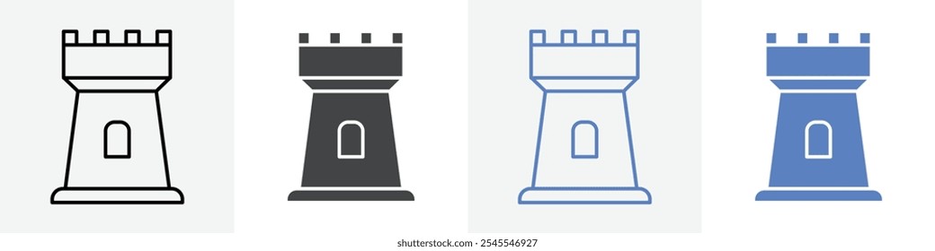 tower icon Group symbol or sign vector