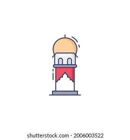 Tower Icon Isolated On White Background