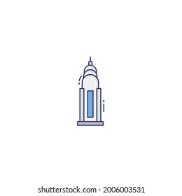 Icono De Torre Aislado En Fondo Blanco