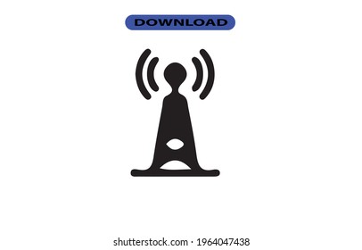 Tower icon or logo high resolution