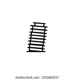 tower of icon or logo isolated on white background
