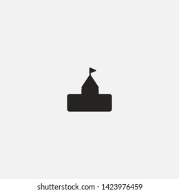 tower icon sign signifier vector