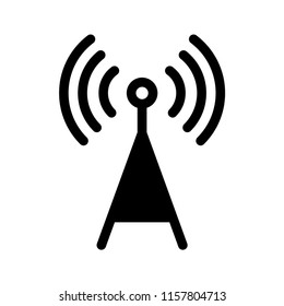 Tower Icon. Signal Communication - Vector