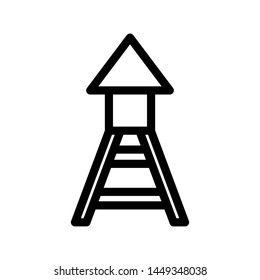 Tower icon vector , antena connection , best template logo emblem isolated illustration , outline solid background white