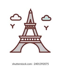 Tower icon in vector. Illustration