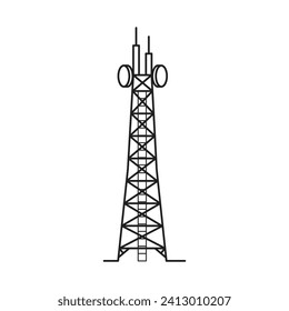 Tower icon vector illustration design template