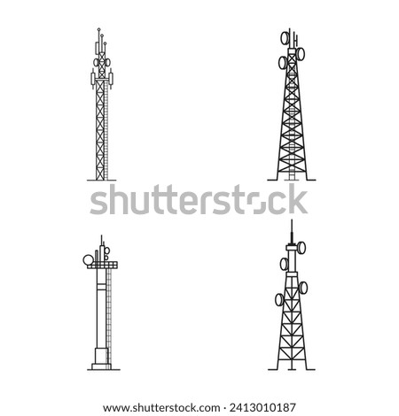 Tower icon vector illustration design template