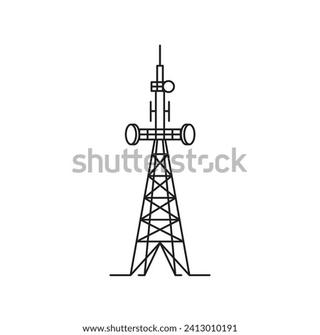 Tower icon vector illustration design template