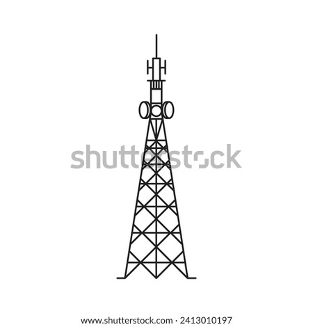 Tower icon vector illustration design template