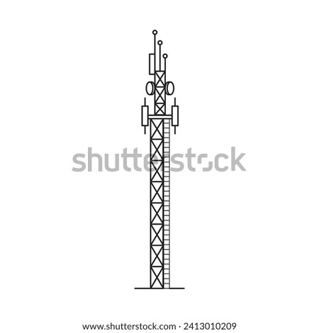 Tower icon vector illustration design template
