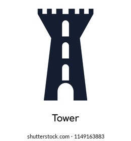 Tower icon vector isolated on white background for your web and mobile app design, Tower logo concept