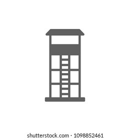 Tower icon vector in trendy flat style isolated on white background