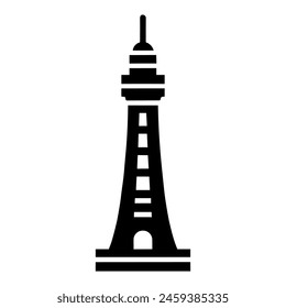 Tower Icon Vector in Trendy Flat Isolated on White Background