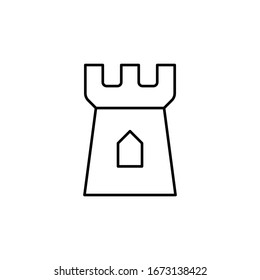 torre, punto de referencia, ilustración vectorial de arquitectura