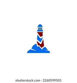 tower lights vector logo design