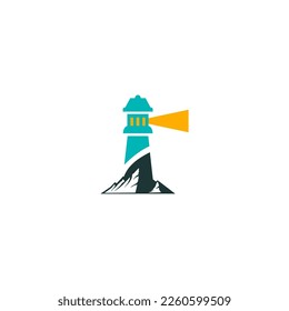 tower lights vector logo design