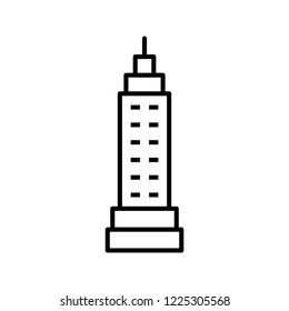 Tower line black icon