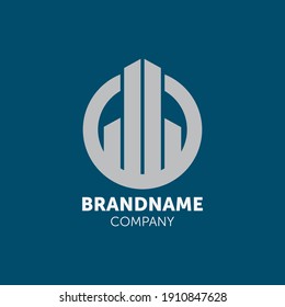 Tower logo design with geometry